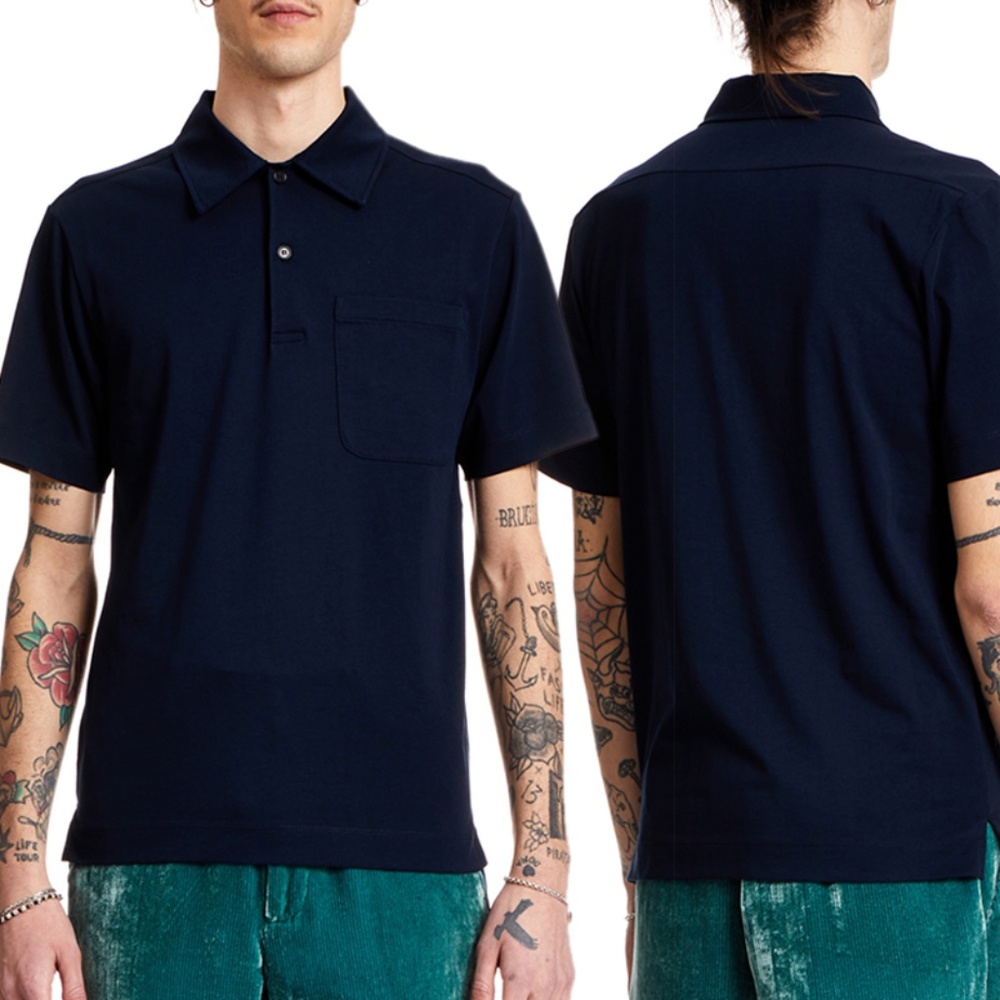 Dries Van Noten Helder Cotton Jersey Polo